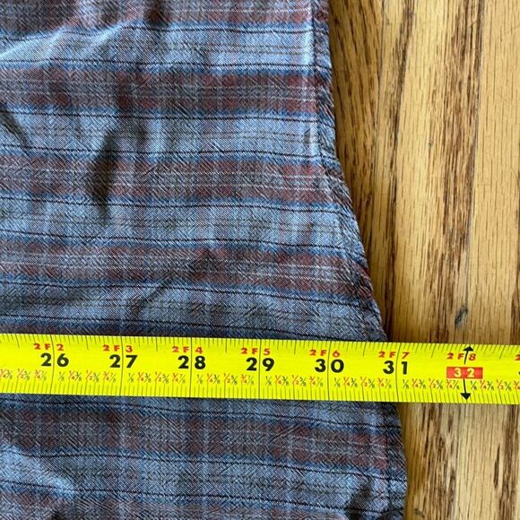 CITRON Santa Monica Brown Gray Plaid Flannel Button up Shirt Top Men's Sz Small - Picture 4 of 6